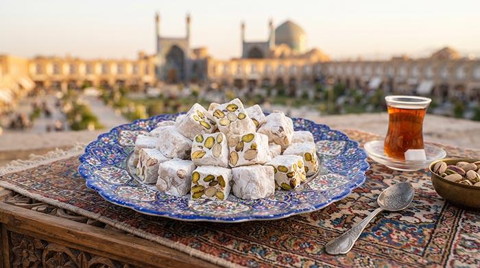عکس گز پسته‌ای اصفهانی